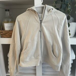 Lululemon Scuba Oversized Funnel Neck in Bone XS/S